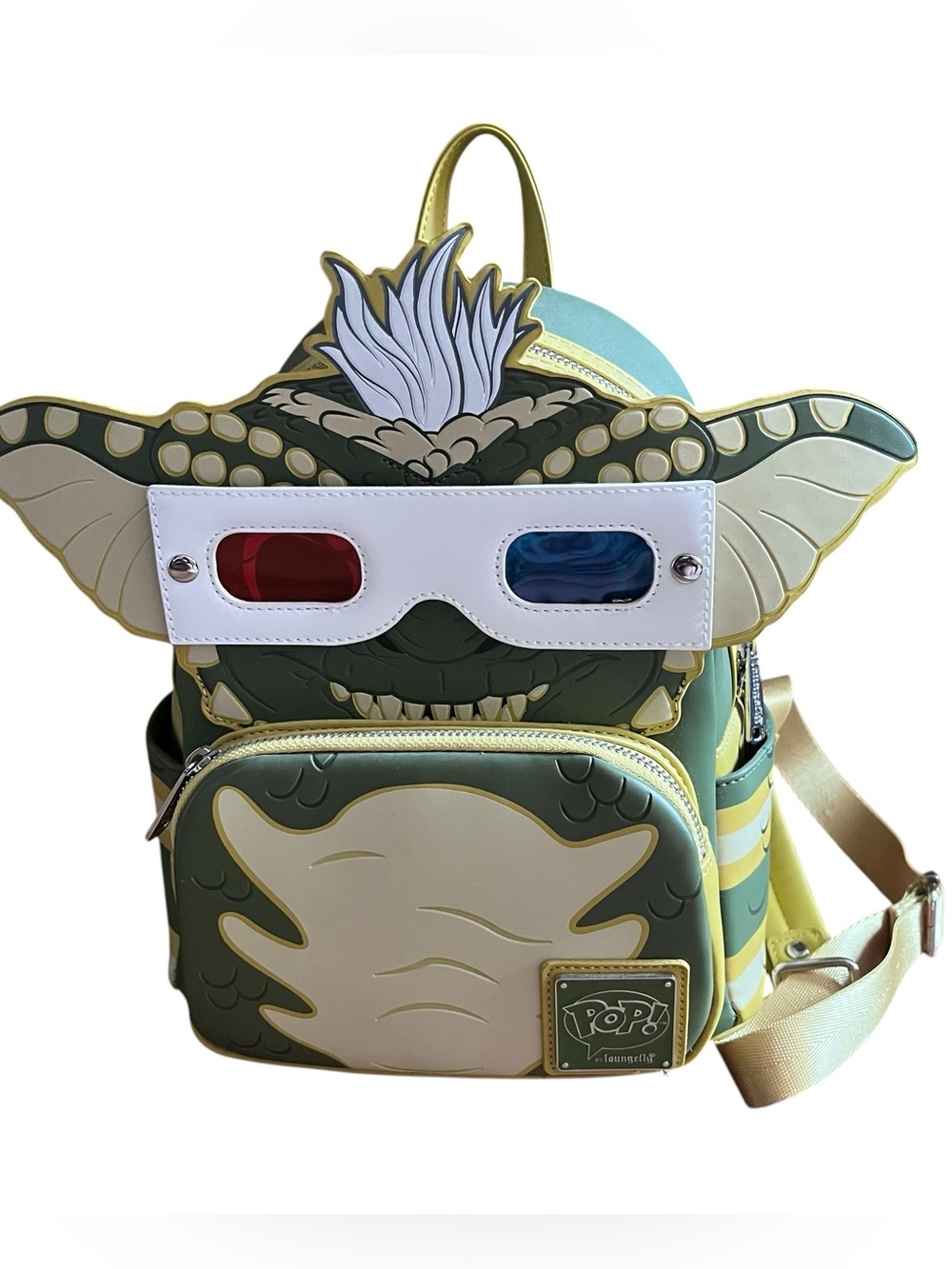 New Loungefly Funko Pop! Gremlins Stripe Glow Cosplay Mini Backpack NWT Glasses